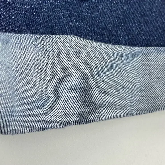 PATAGONIA Cuffed Hem Denim Shorts Sz 26 Blue - Picture 8 of 10